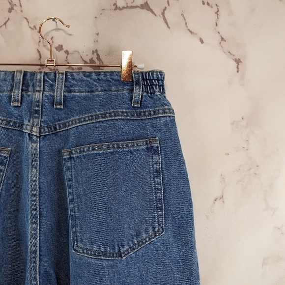 LL Bean Jeans Women 14 31x32 Ultra High Rise Comfort Waist Pull On Double L Mom - Picture 12 of 13